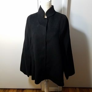 Banana Republic Monogram Black Capelet Poncho